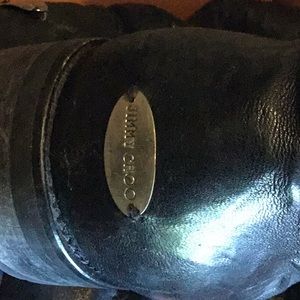 Black Jimmy Choo boots, made in Italy..